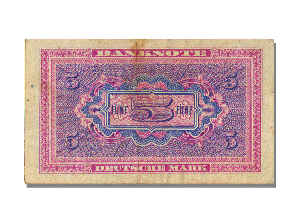 Banknote, GERMANY - FEDERAL REPUBLIC, 5 Deutsche Mark, 1948, AU(50-53)