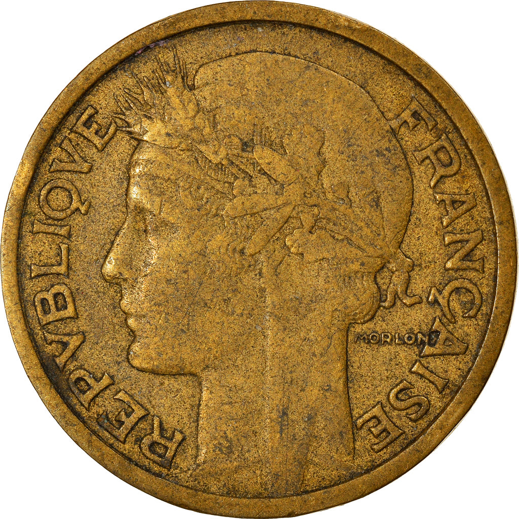 Moneta, Francia, Morlon, Franc, 1934, Paris, MB+, Alluminio-bronzo, KM:885