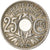 Münze, Frankreich, Lindauer, 25 Centimes, 1925, SS, Copper-nickel, KM:867a