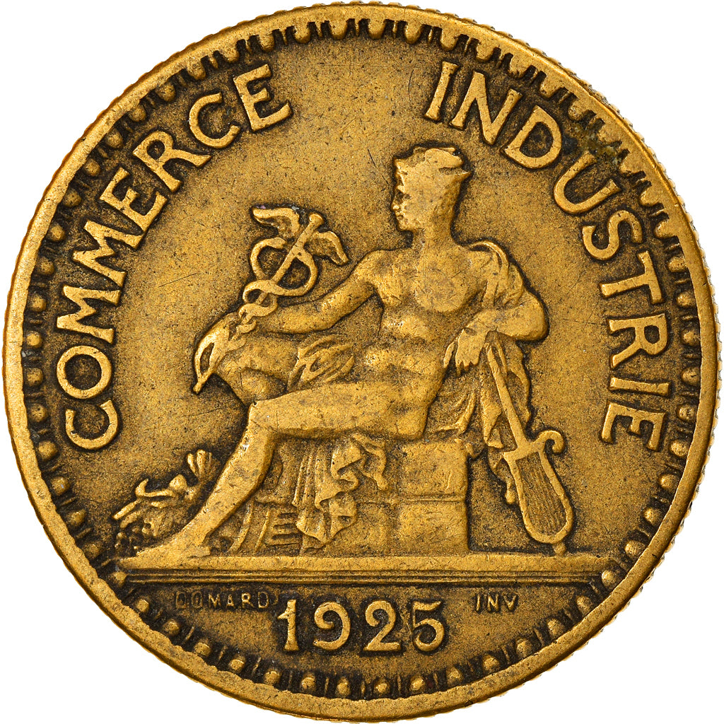 Coin, France, Chambre de commerce, 2 Francs, 1925, Paris, VF(30-35)
