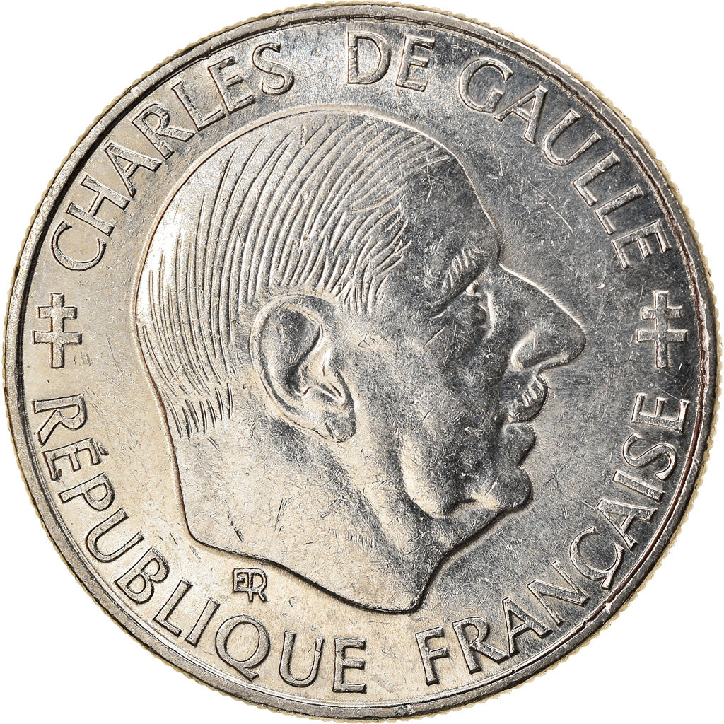 Coin, France, Charles de Gaulle, Franc, 1988, Paris, MS(63), Nickel, KM:963