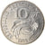 Moneta, Francja, Jimenez, 10 Francs, 1986, AU(55-58), Nikiel, KM:959