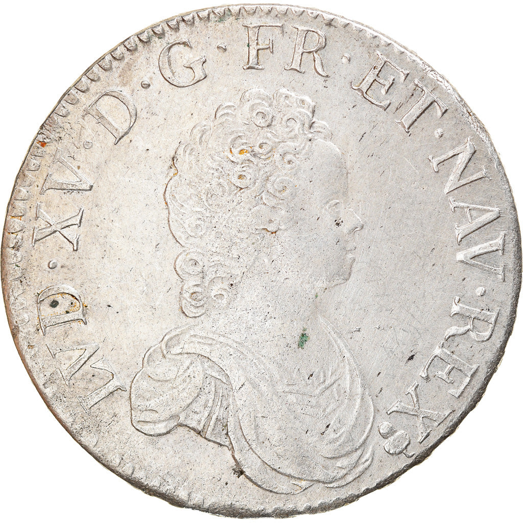 Coin, France, Louis XV, Écu Vertugadin, Ecu, 1716, Reims, EF(40-45), Silver