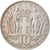 Moneda, Grecia, 10 Drachmai, 1968, MBC, Cobre - níquel