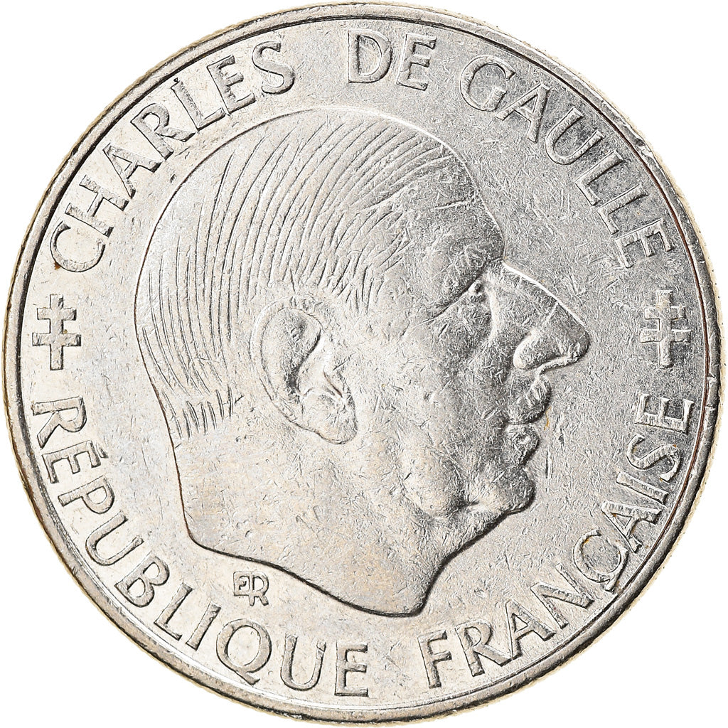 Moneta, Francja, Charles de Gaulle, Franc, 1988, Paris, AU(50-53), Nikiel