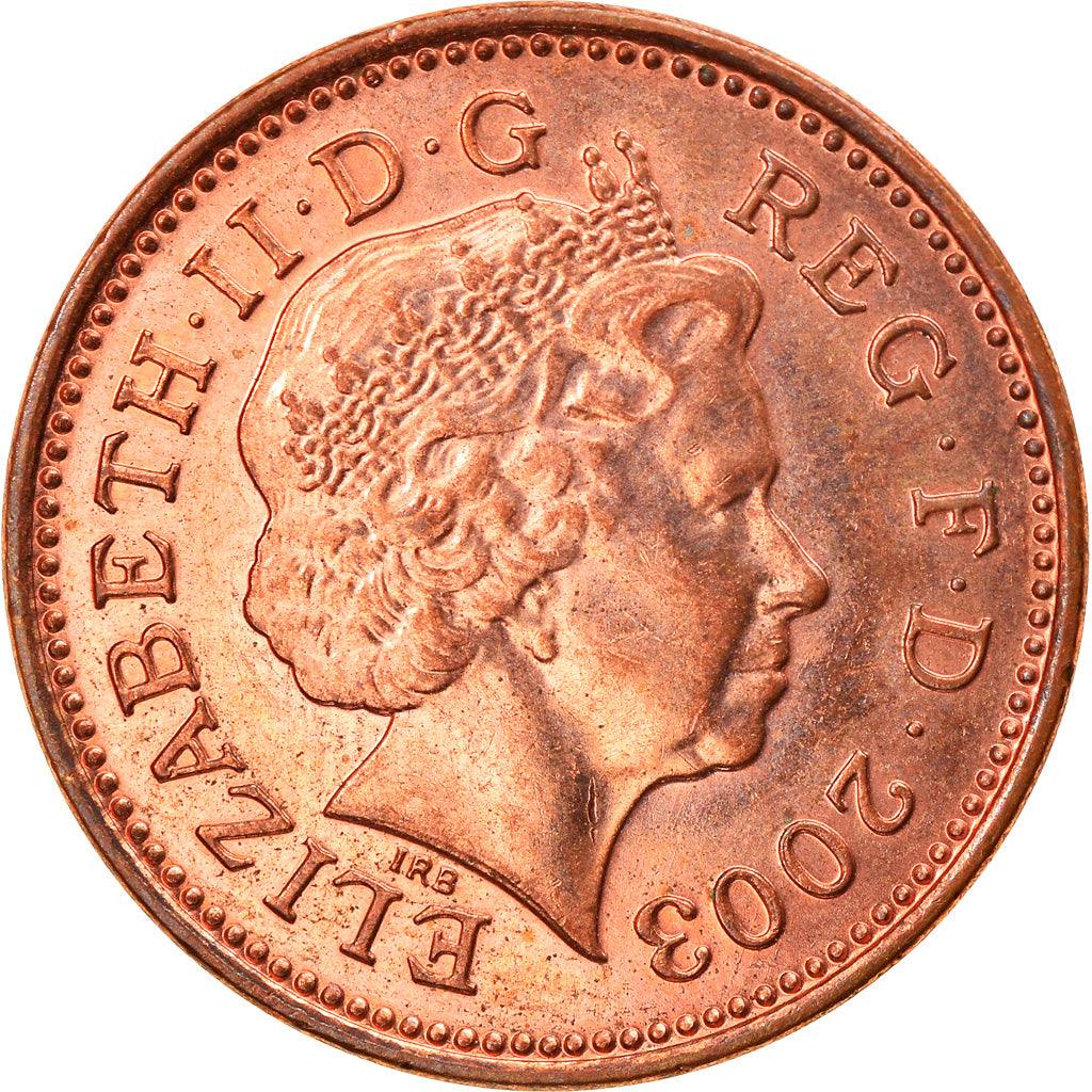 Coin, Great Britain, Elizabeth II, Penny, 2003, MS(63), Copper Plated Steel