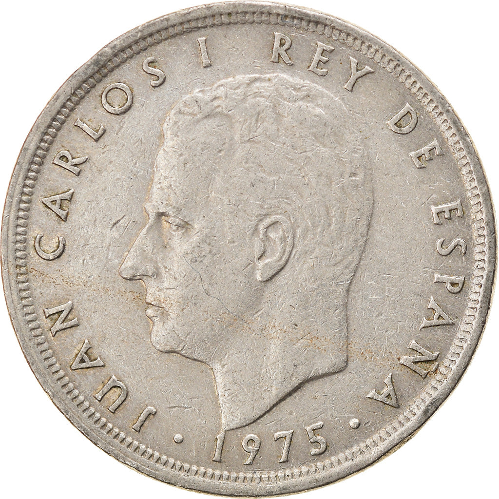 Moneta, Spagna, Juan Carlos I, 5 Pesetas, 1979, MB+, Rame-nichel, KM:808