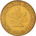 Münze, Bundesrepublik Deutschland, 5 Pfennig, 1968, Karlsruhe, SS, Brass Clad