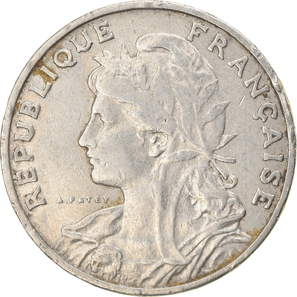 Moeda, França, Patey, 25 Centimes, 1903, Paris, VF(30-35), Níquel, KM:855