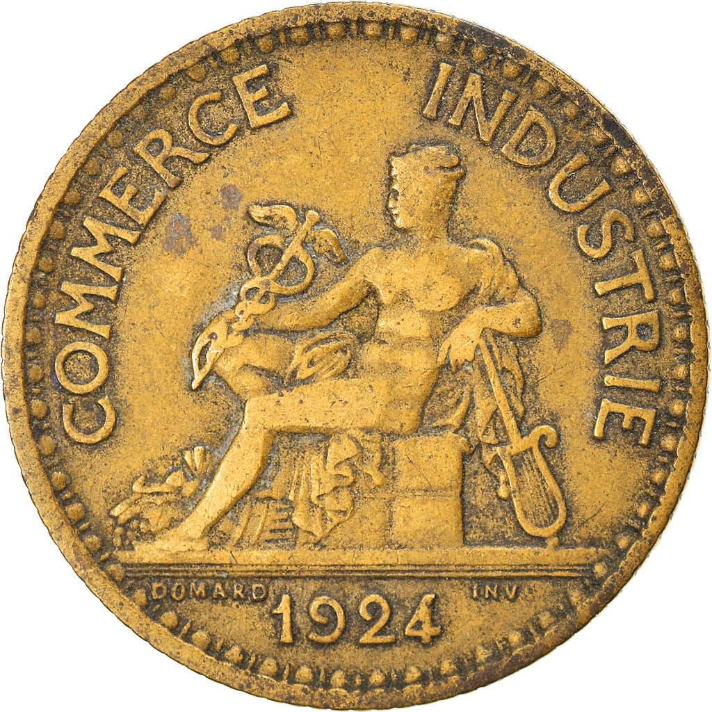 Monnaie, France, Chambre de commerce, Franc, 1924, Paris, TB, Aluminum-Bronze