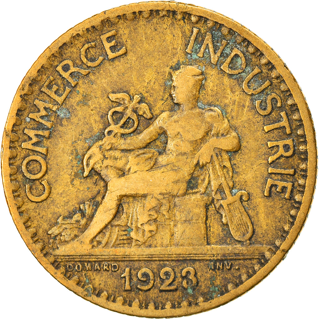 Coin, France, Chambre de commerce, Franc, 1923, Paris, VG(8-10)