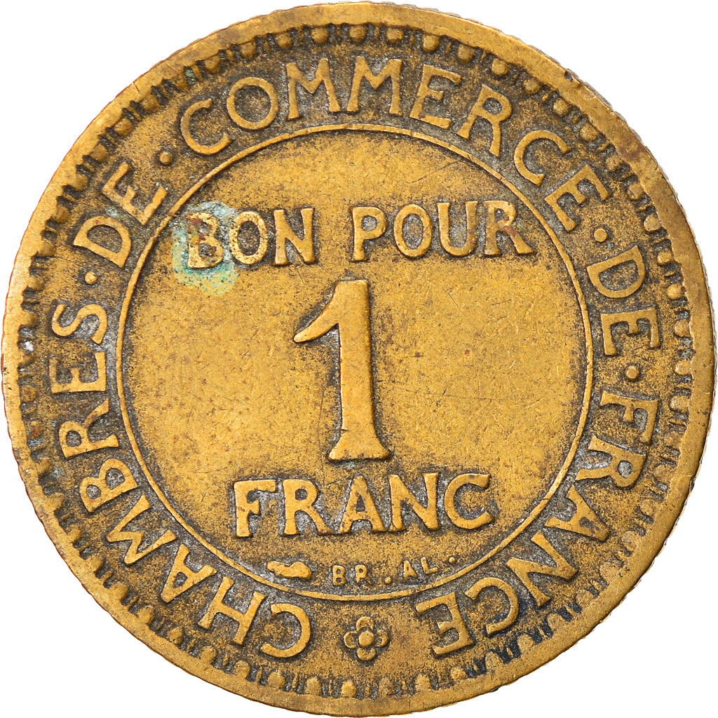 Coin, France, Chambre de commerce, Franc, 1923, Paris, VF(20-25)