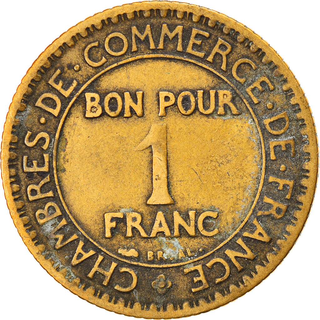 Coin, France, Chambre de commerce, Franc, 1922, Paris, VF(20-25)