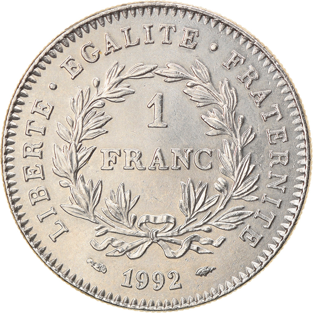 Monnaie, France, République, Franc, 1992, Paris, SPL, Nickel, Gadoury:478