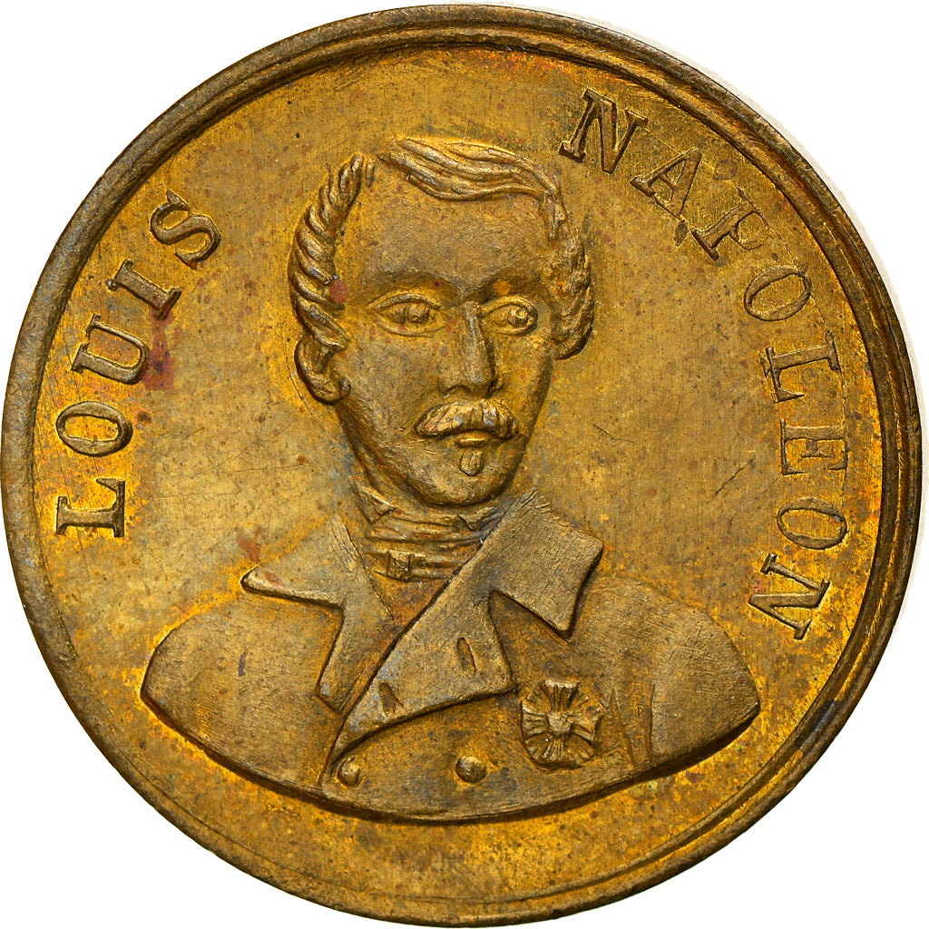 France, Jeton, Louis NAPOLEON, 1850, 28 Août, Ville de REIMS, SUP, Cupro-nickel