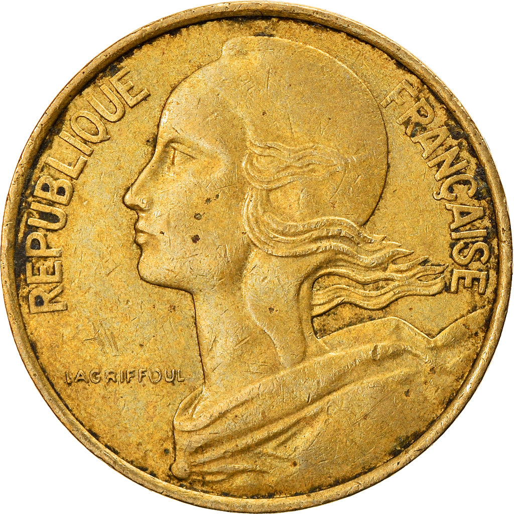 Münze, Frankreich, Marianne, 10 Centimes, 1976, Paris, S+, Aluminum-Bronze
