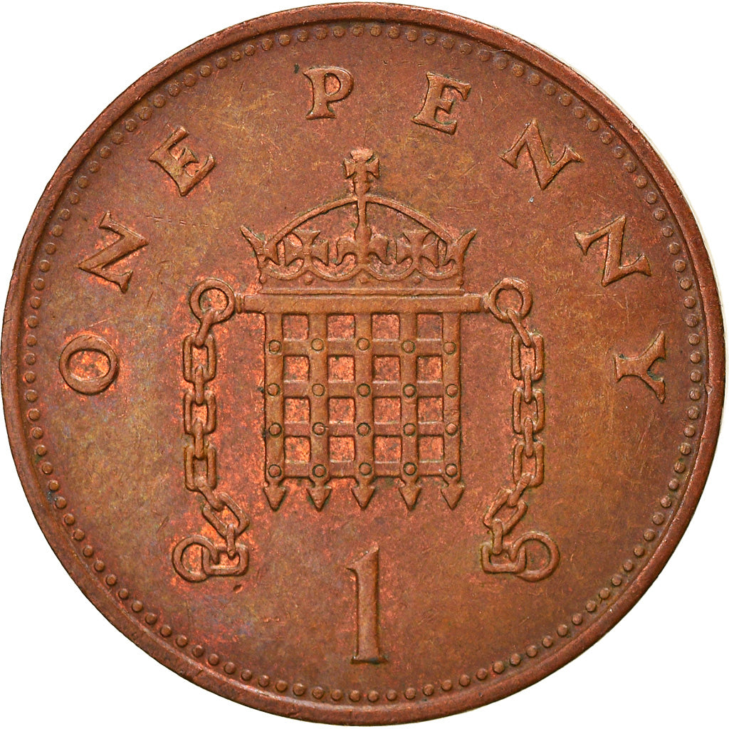 Moneta, Gran Bretagna, Elizabeth II, Penny, 1992, BB, Acciaio placcato rame