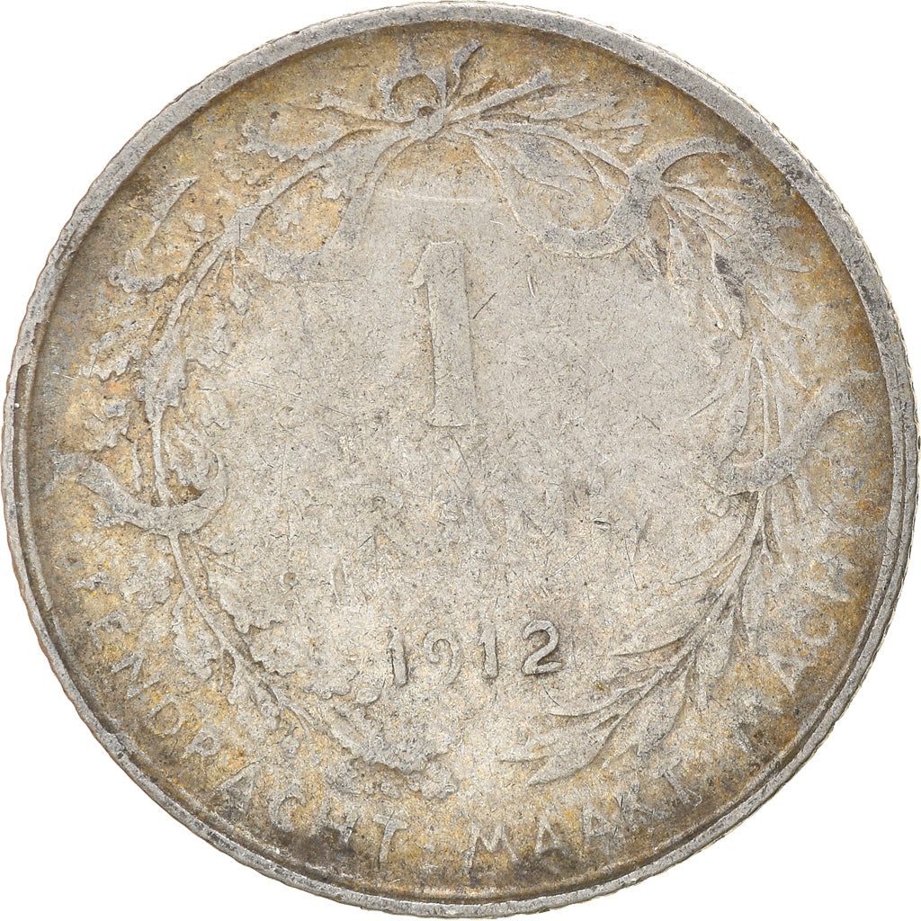Coin, Belgium, Franc, 1912, VF(30-35), Silver, KM:72