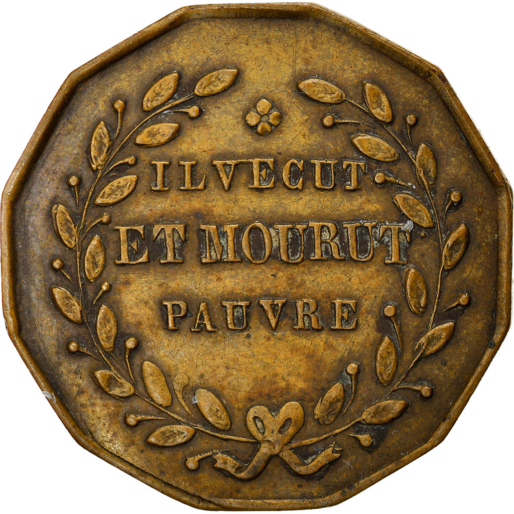 France, Medal, Le Maréchal Drouet D’Erlon, Reims, 1844, Il vécut et mourut