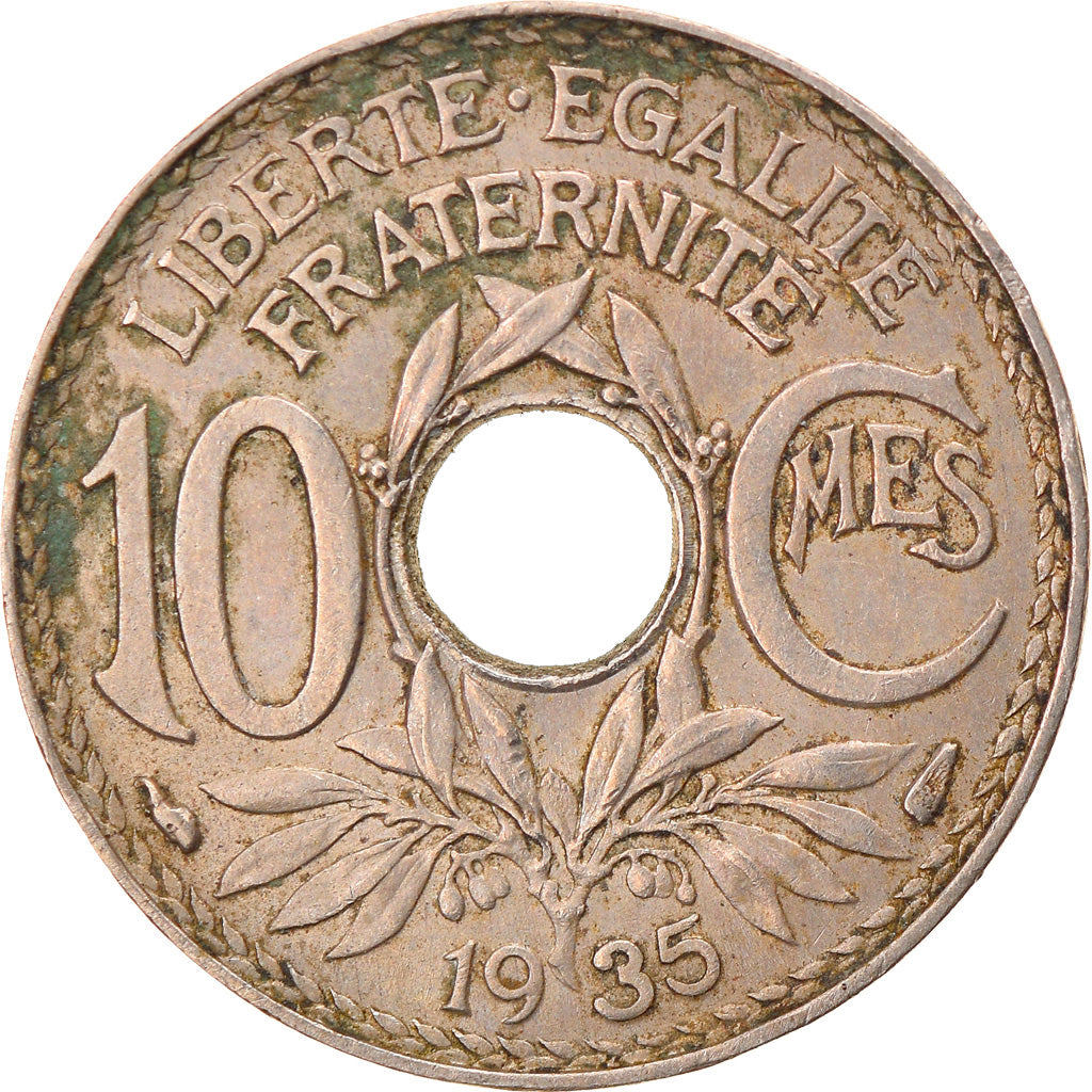 Coin, France, Lindauer, 10 Centimes, 1935, Paris, VF(20-25), Copper-nickel