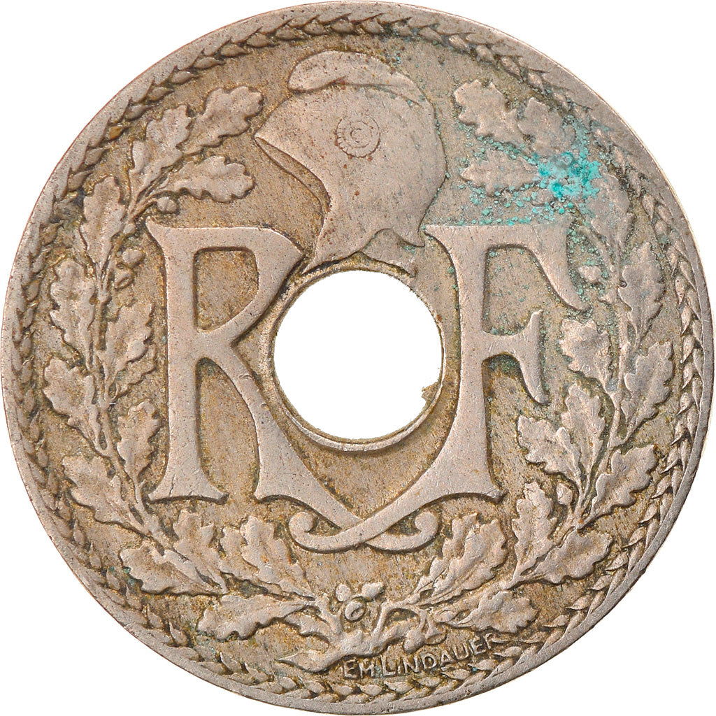 Moneta, Francia, Lindauer, 10 Centimes, 1928, MB, Rame-nichel, KM:866a