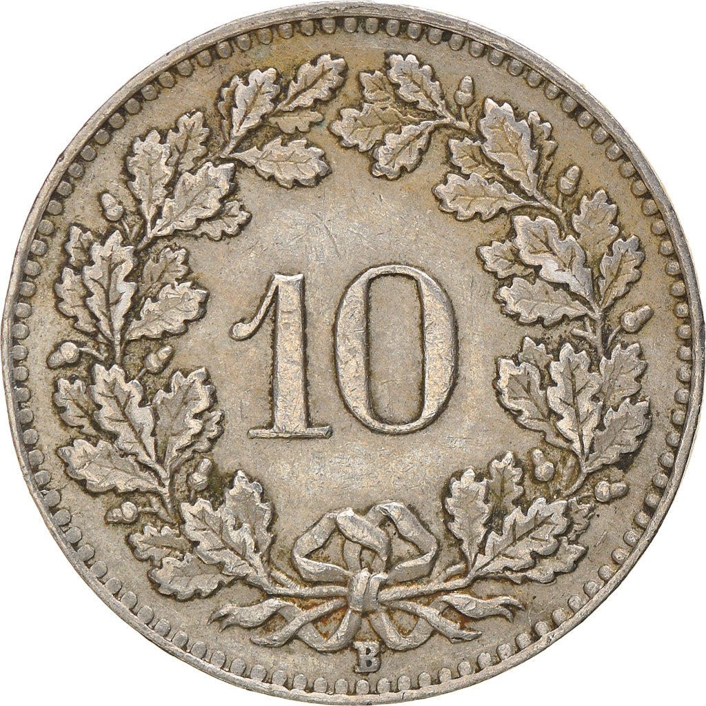 Coin, Switzerland, 10 Rappen, 1929, Bern, EF(40-45), Copper-nickel, KM:27
