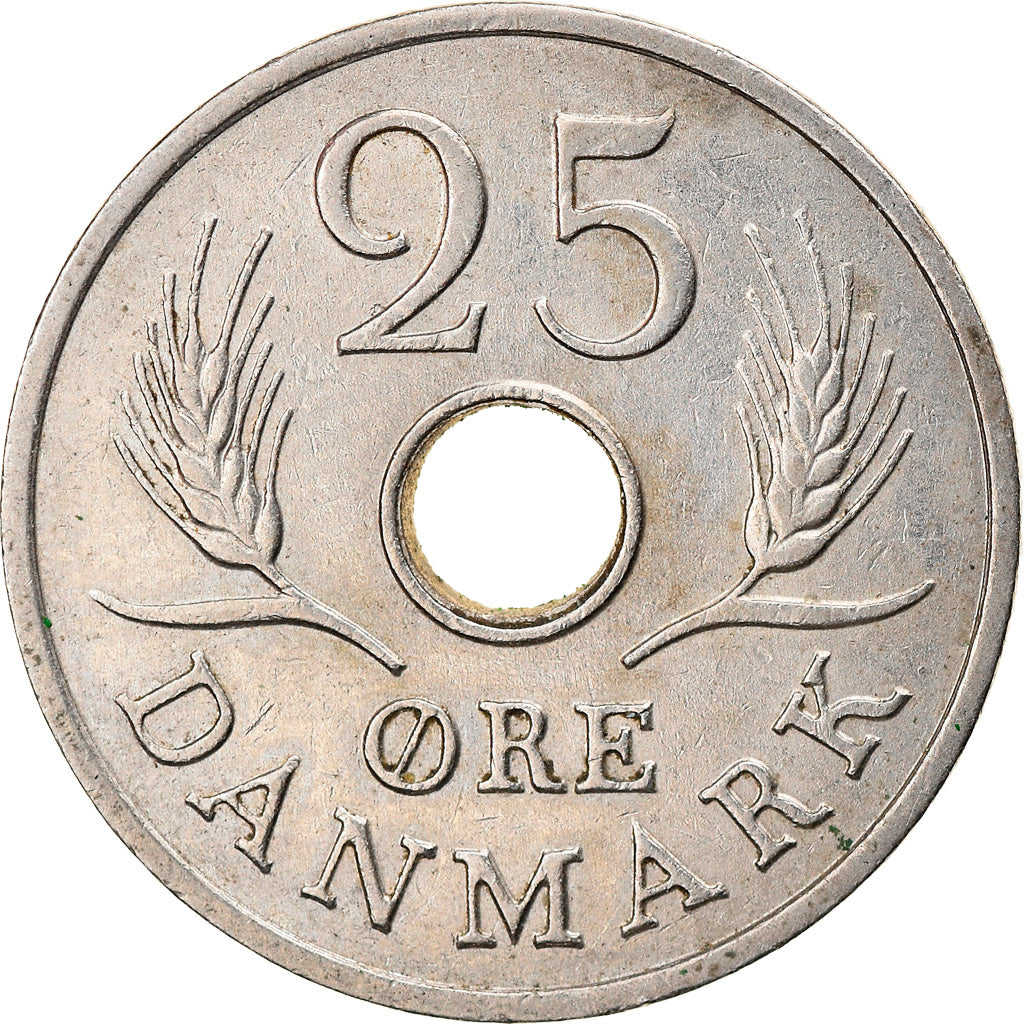 Monnaie, Danemark, Frederik IX, 25 Öre, 1971, Copenhagen, TTB+, Copper-nickel