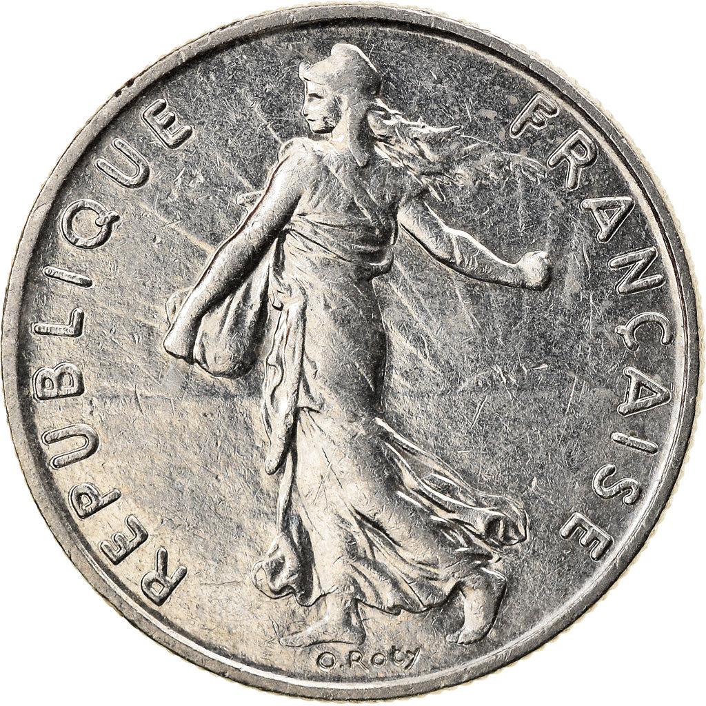 Moneta, Francja, Semeuse, 1/2 Franc, 2000, AU(55-58), Nikiel, KM:931.2