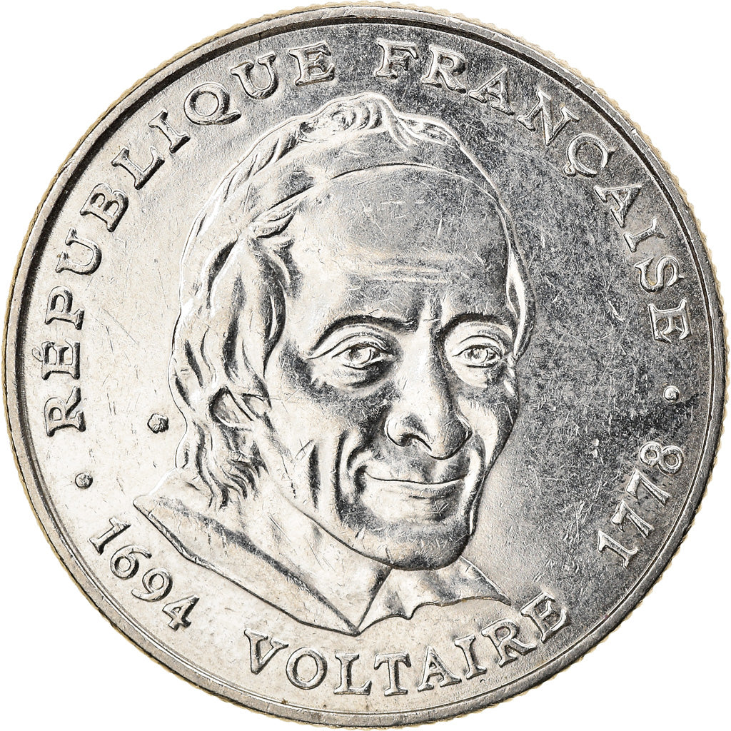 Coin, France, Voltaire, 5 Francs, 1994, Paris, MS(60-62), Nickel, KM:1063