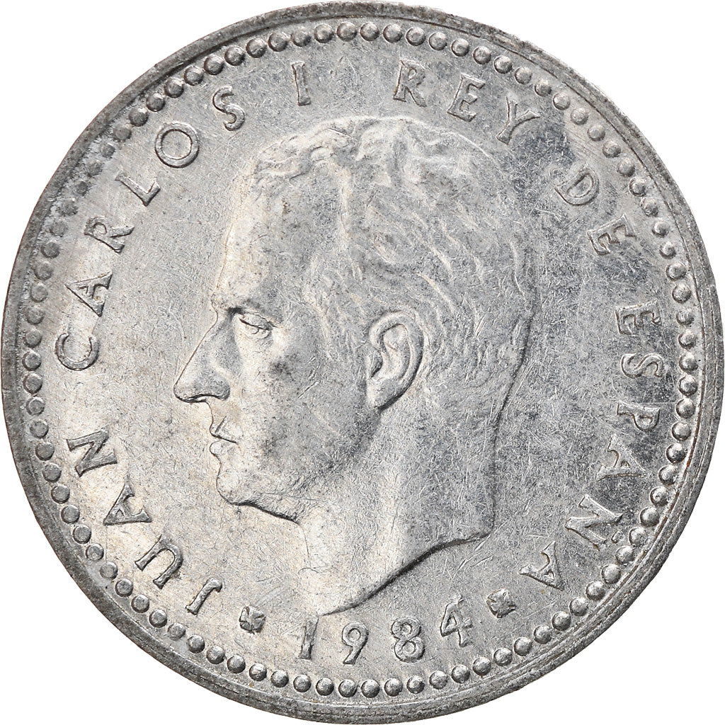 Münze, Spanien, Juan Carlos I, Peseta, 1989, S+, Aluminium, KM:821