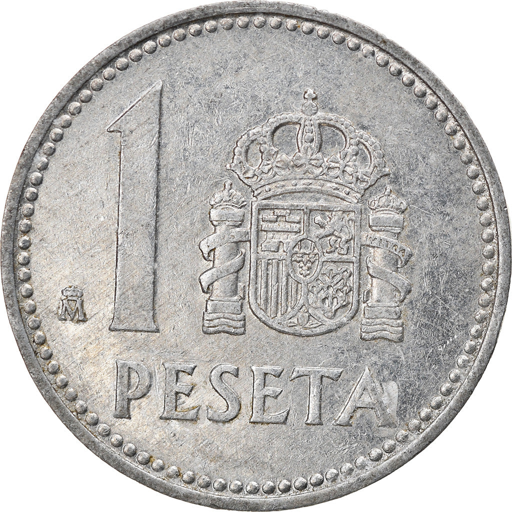 Münze, Spanien, Juan Carlos I, Peseta, 1989, S+, Aluminium, KM:821