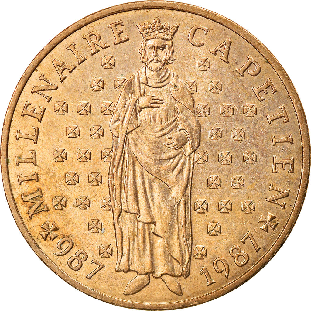 Coin, France, 10 Francs, 1987, MILLÉNAIRE CAPÉTIEN 1987, EF(40-45)