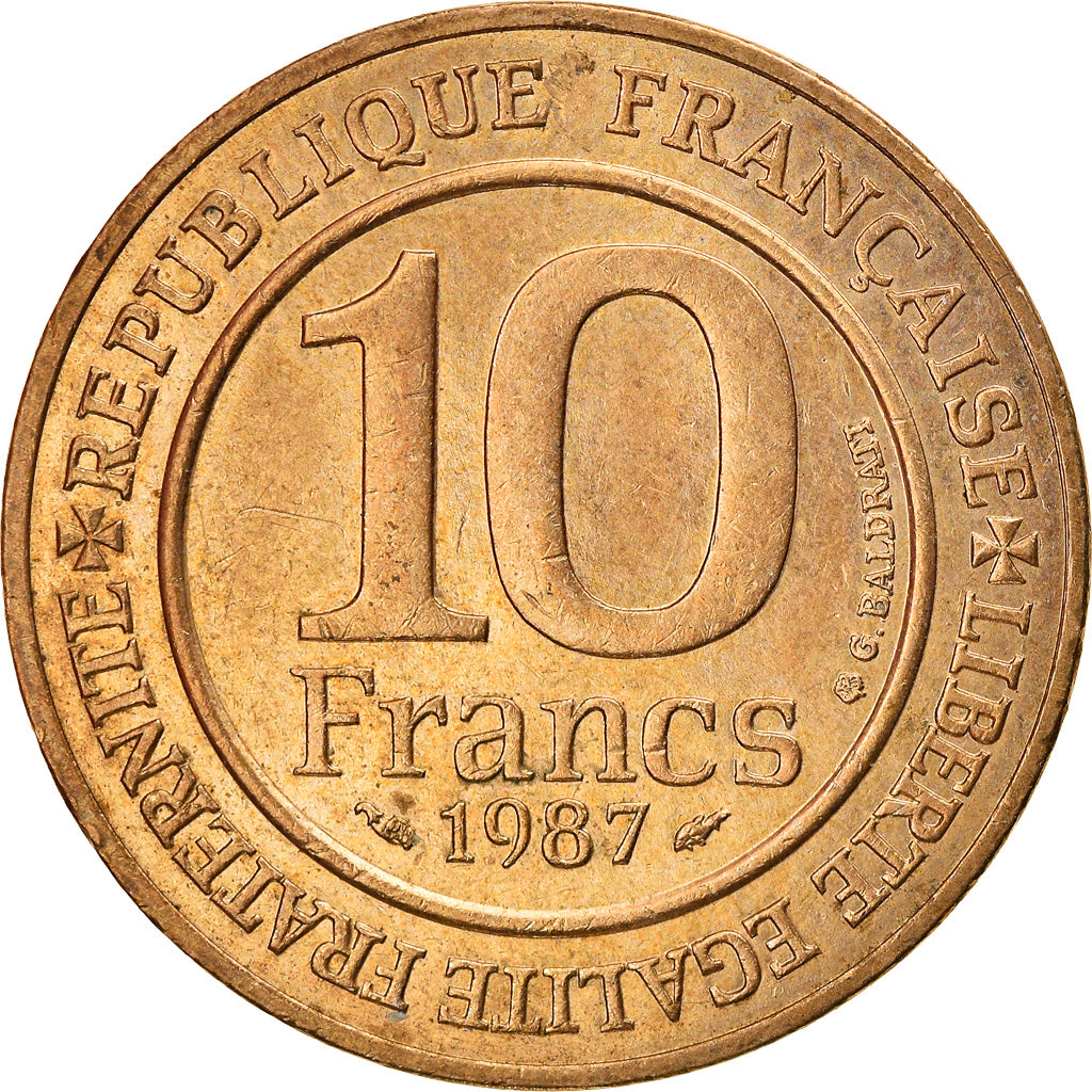 Coin, France, 10 Francs, 1987, MILLÉNAIRE CAPÉTIEN 1987, EF(40-45)