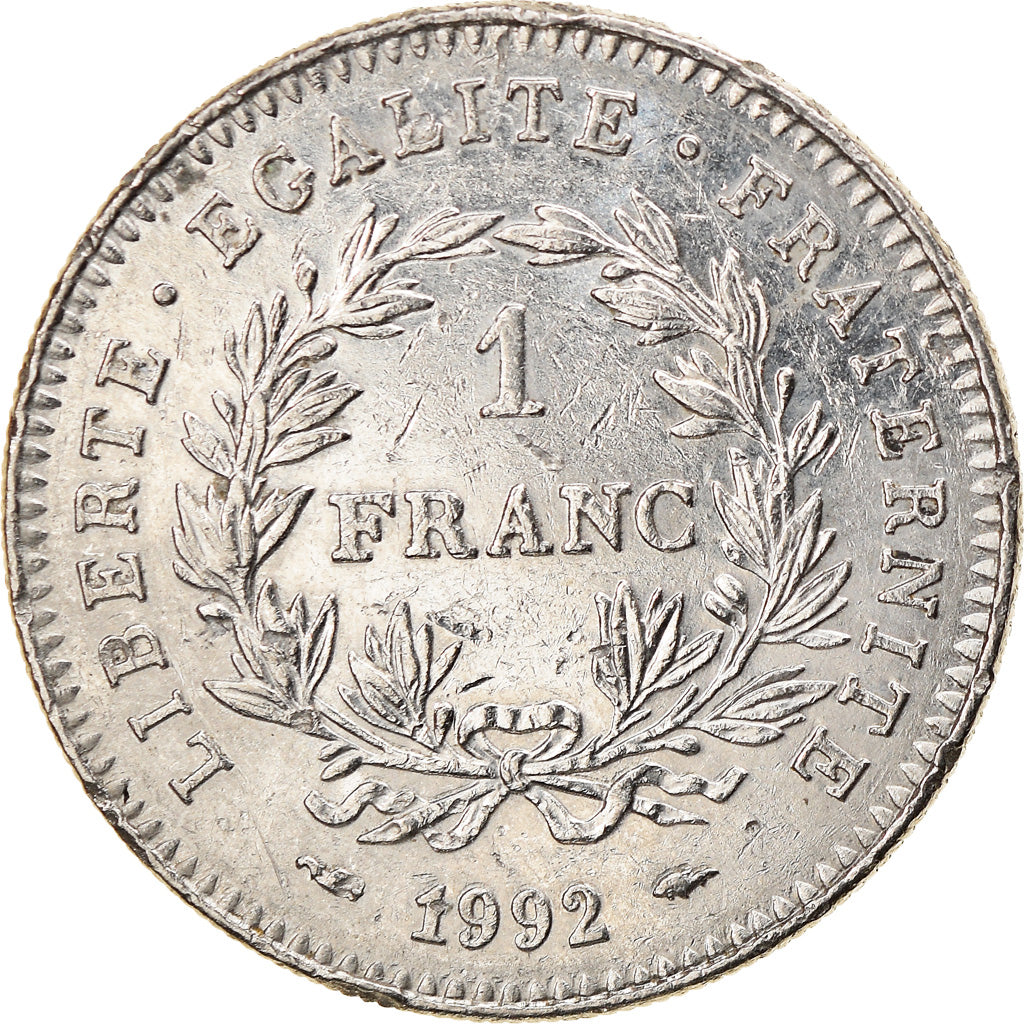 Coin, France, République, Franc, 1992, Paris, VF(20-25), Nickel, KM:1004.1