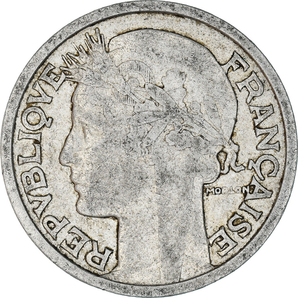 Coin, France, Morlon, 2 Francs, 1941, VF(20-25), Aluminum, KM:886a.1