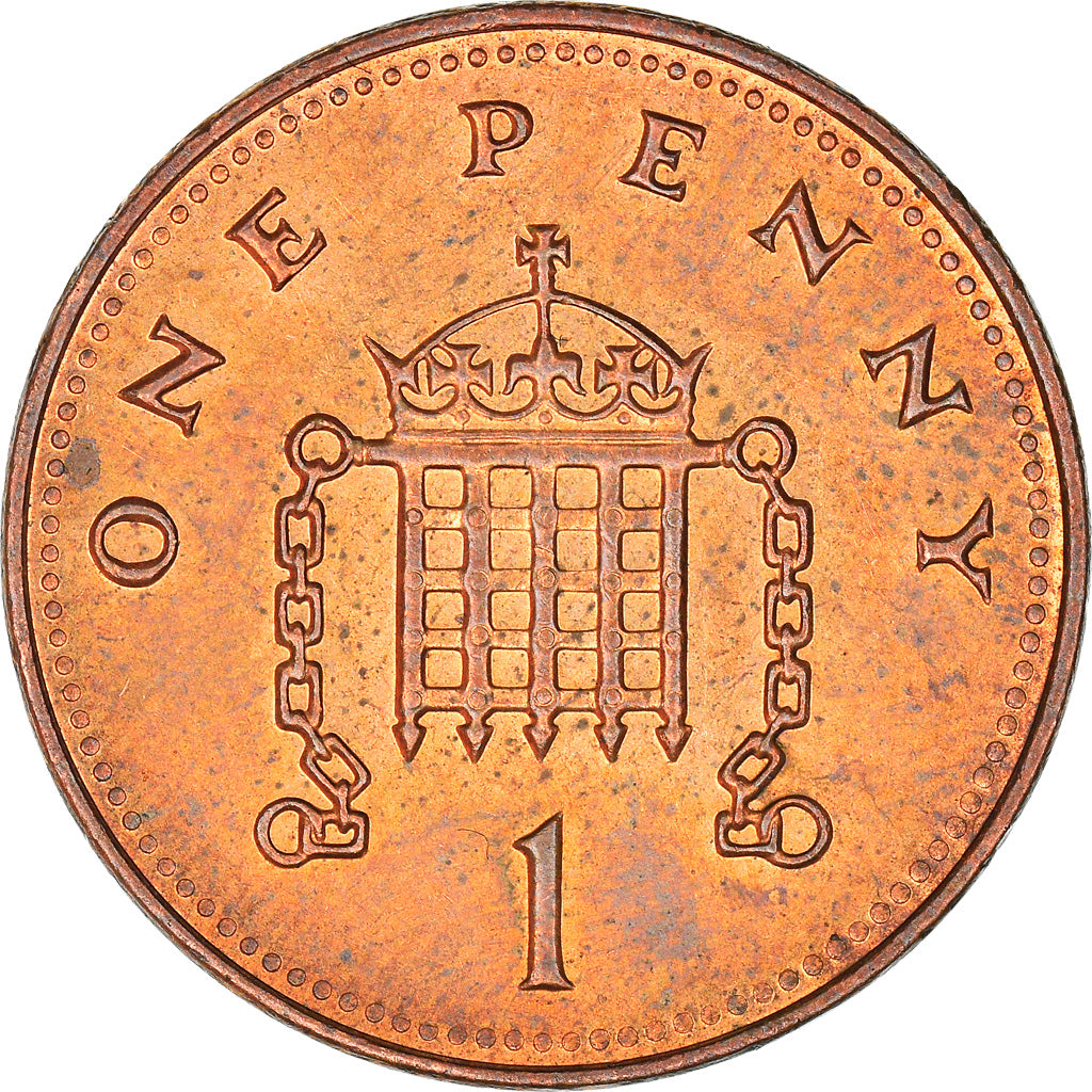 Coin, Great Britain, Elizabeth II, Penny, 2005, VF(30-35), Copper Plated Steel