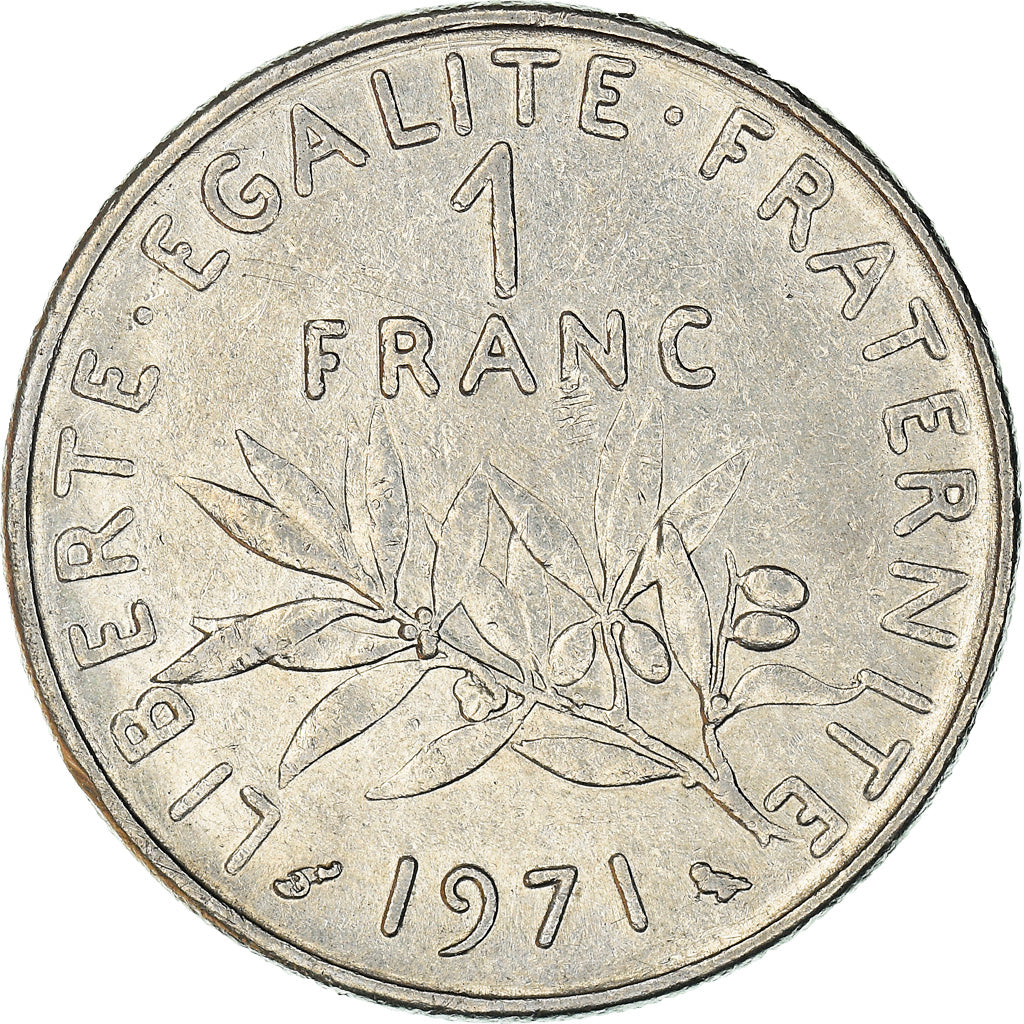 Monnaie, France, Semeuse, Franc, 1971, Paris, TTB+, Nickel, Gadoury:474
