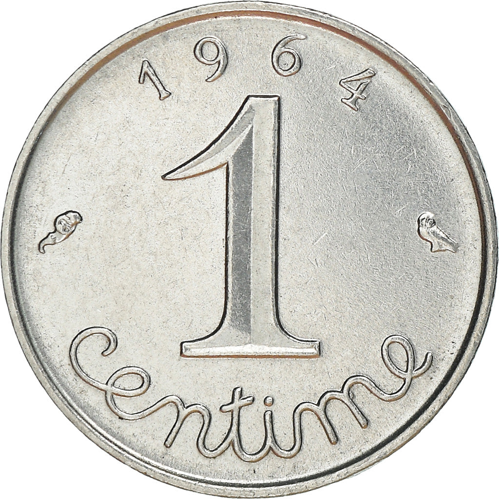 Coin, France, Épi, Centime, 1964, Paris, AU(55-58), Stainless Steel, KM:928