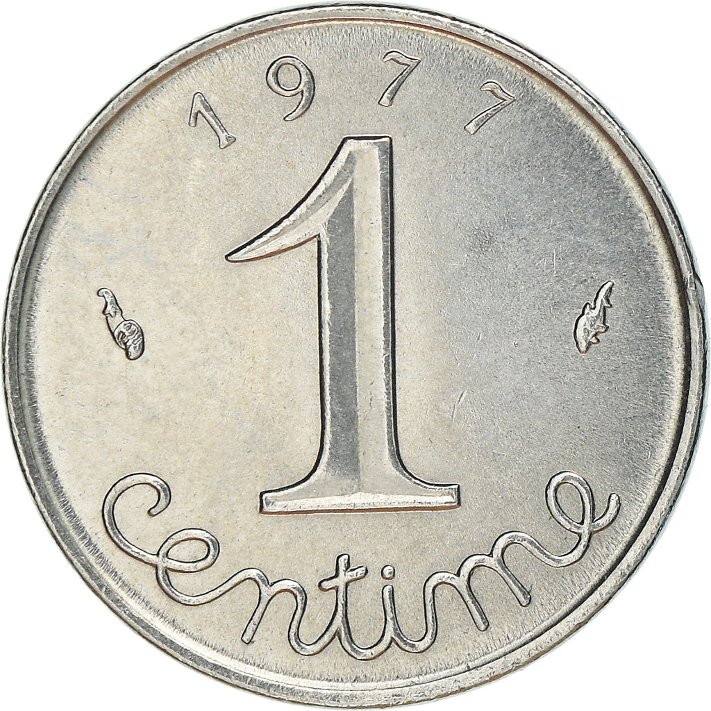 Münze, Frankreich, Épi, Centime, 1977, Paris, VZ, Stainless Steel, KM:928