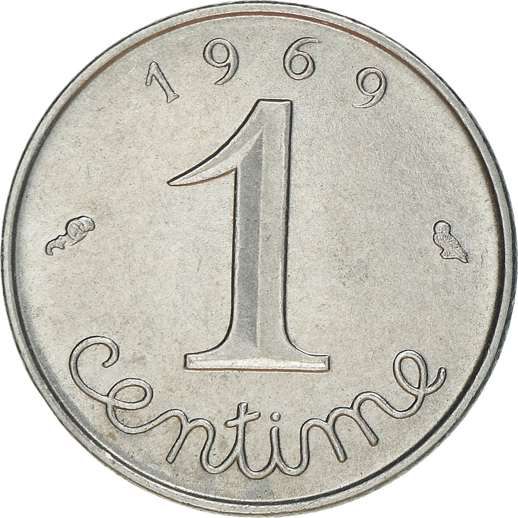 Münze, Frankreich, Épi, Centime, 1969, Paris, VZ, Stainless Steel, KM:928