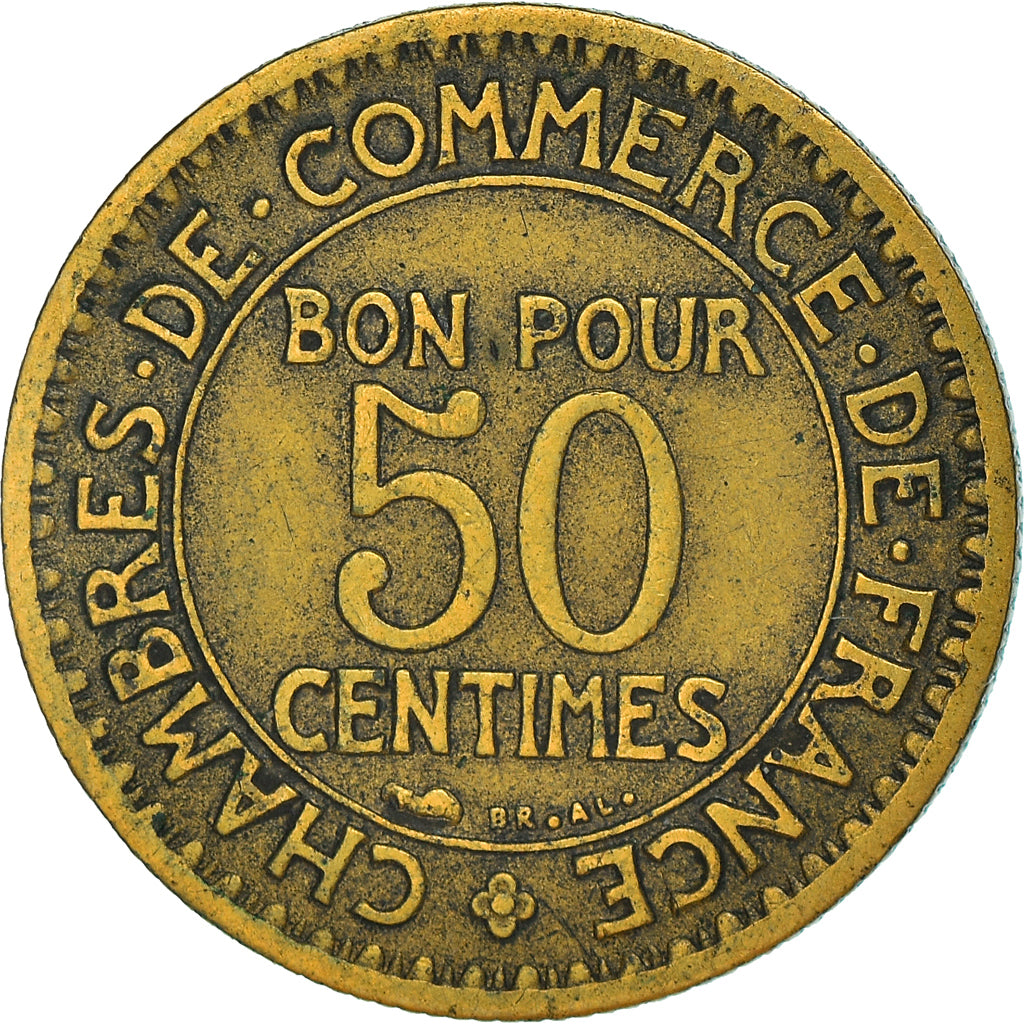 Coin, France, Chambre de commerce, 50 Centimes, 1924, VF(20-25)