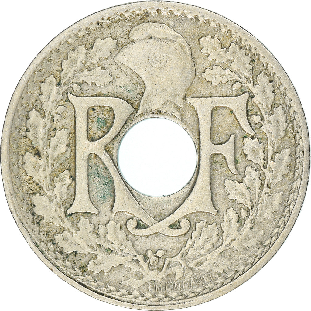 Moneta, Francia, Lindauer, 10 Centimes, 1917, Paris, MB, Rame-nichel, KM:866a