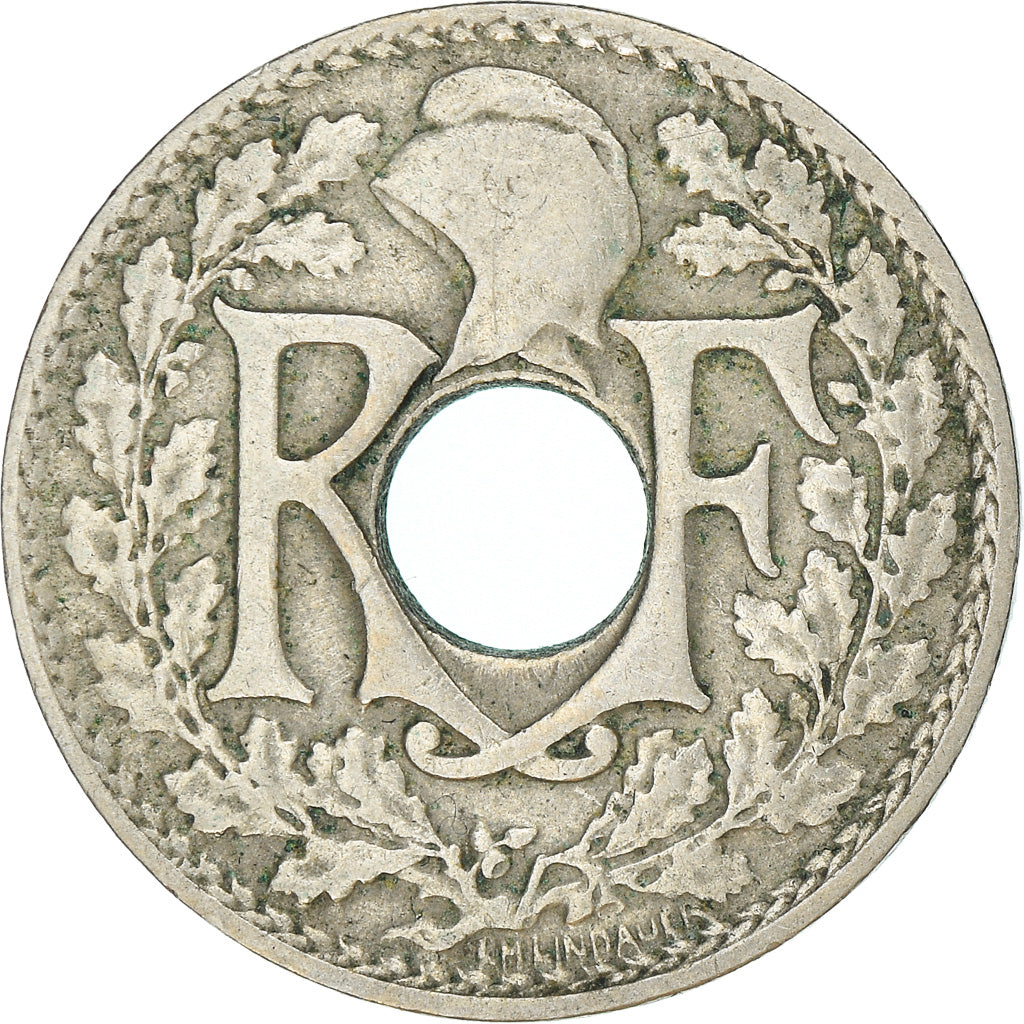 Moneta, Francia, Lindauer, 10 Centimes, 1922, MB+, Rame-nichel, KM:866a