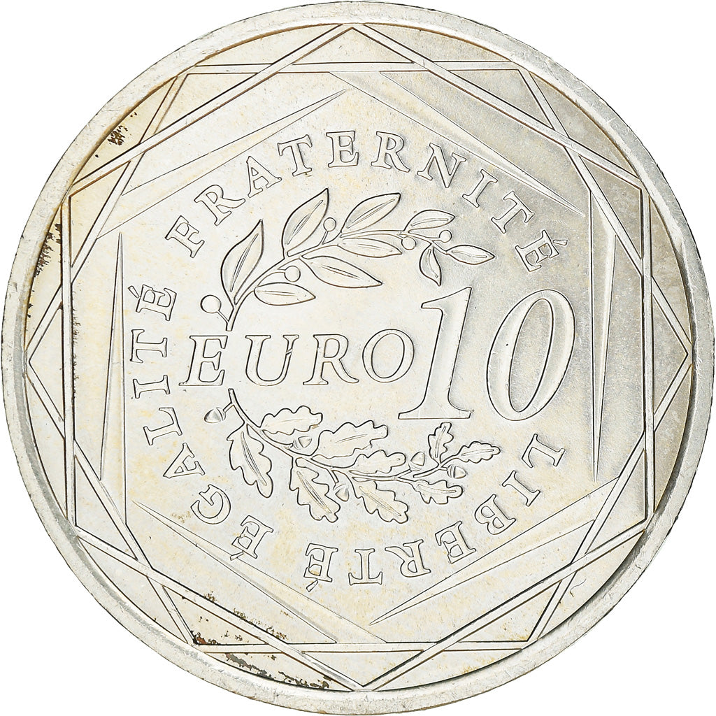 France, 10 Euro, 2009, BU, MS(60-62), Silver, Gadoury:EU337, KM:1580