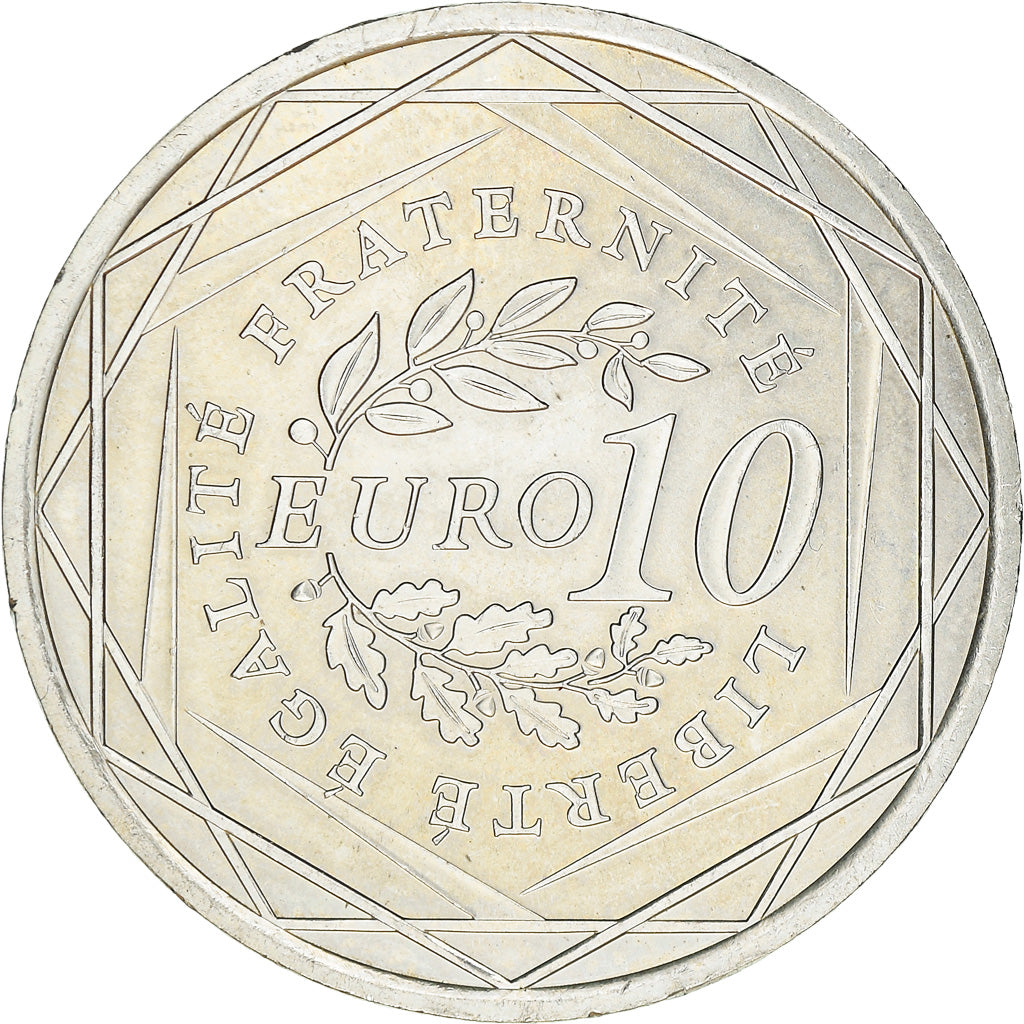 France, 10 Euro, 2009, BU, MS(63), Silver, Gadoury:EU337, KM:1580