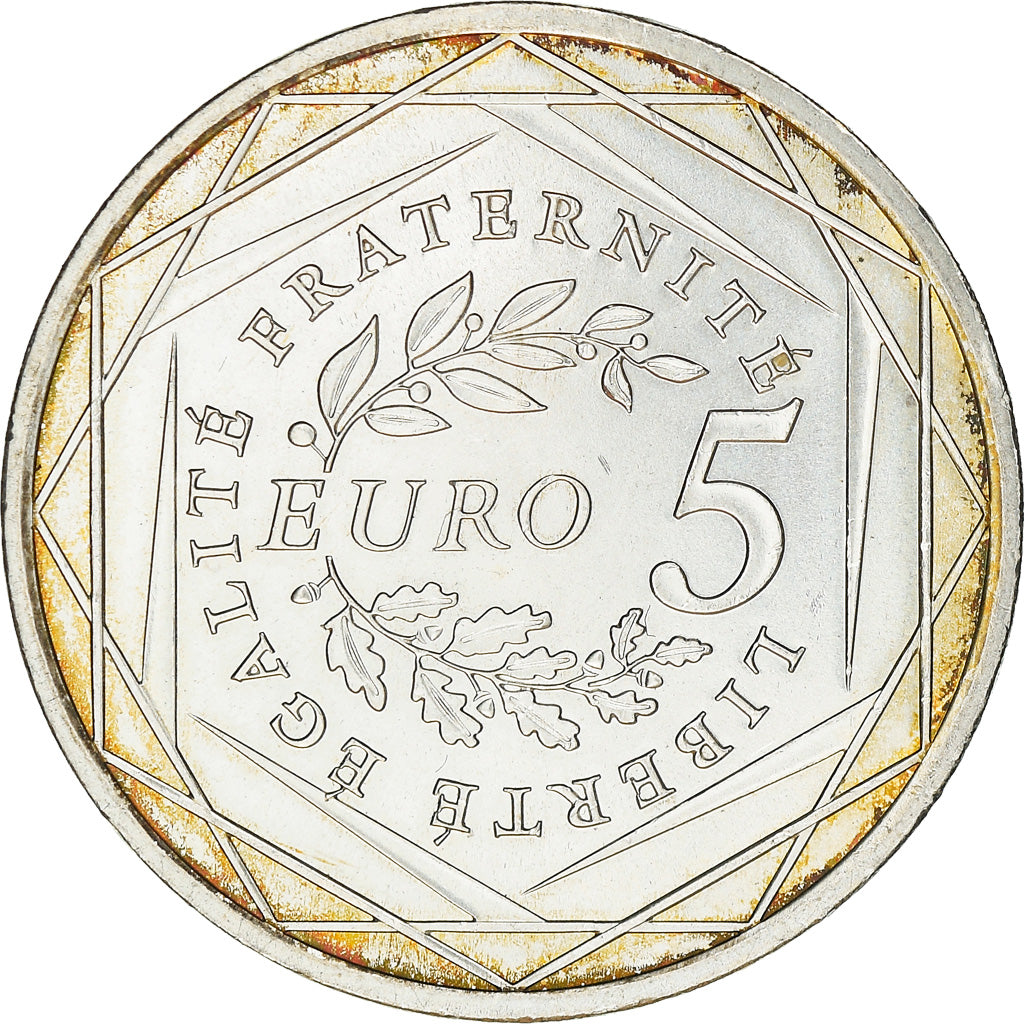 France, 5 Euro, 2008, AU(50-53), Silver, Gadoury:EU287