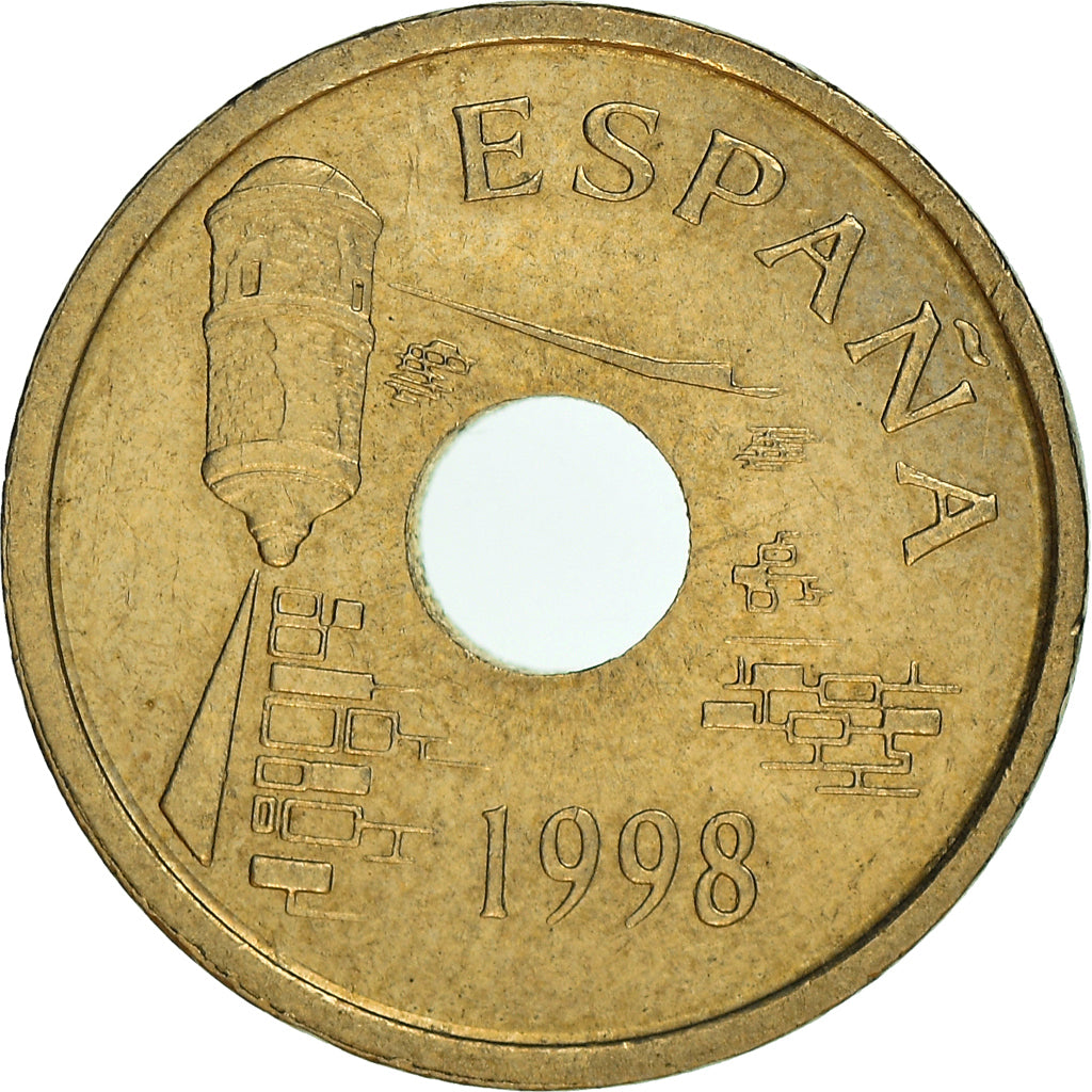 Moneda, España, Juan Carlos I, 25 Pesetas, 1998, Madrid, EBC, Aluminio -