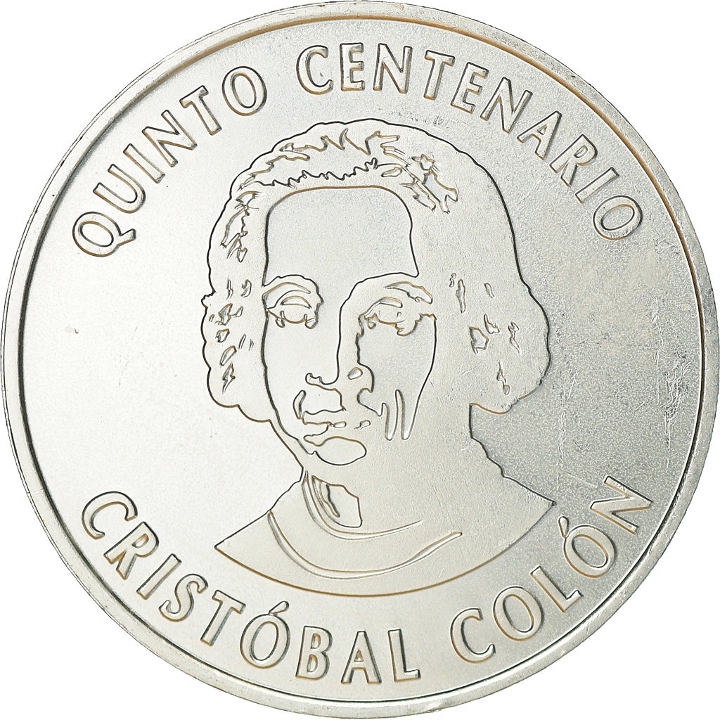 Espanha, Medal, Christophe Colomb, História, 2006, MS(65-70), Prata Cromada a