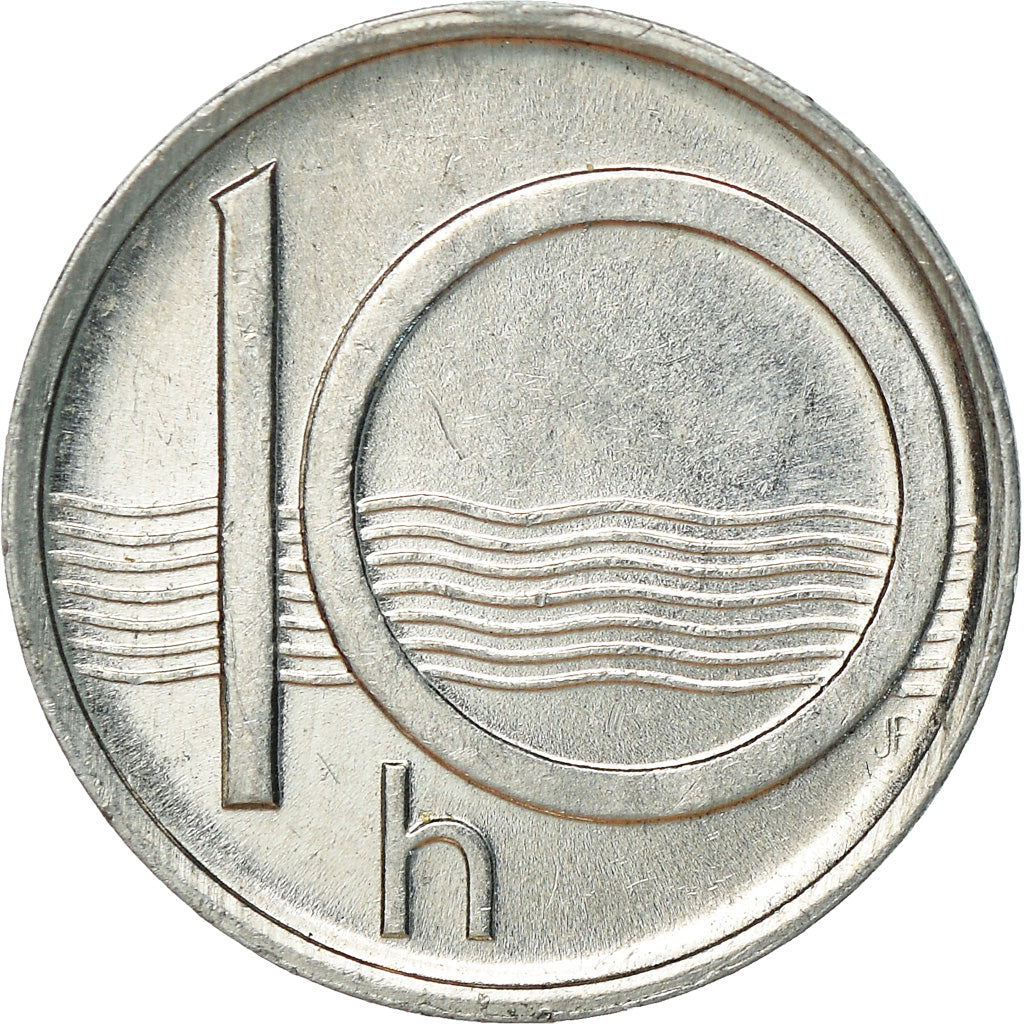 Monnaie, République Tchèque, 10 Haleru, 1996, SUP, Aluminium, KM:6