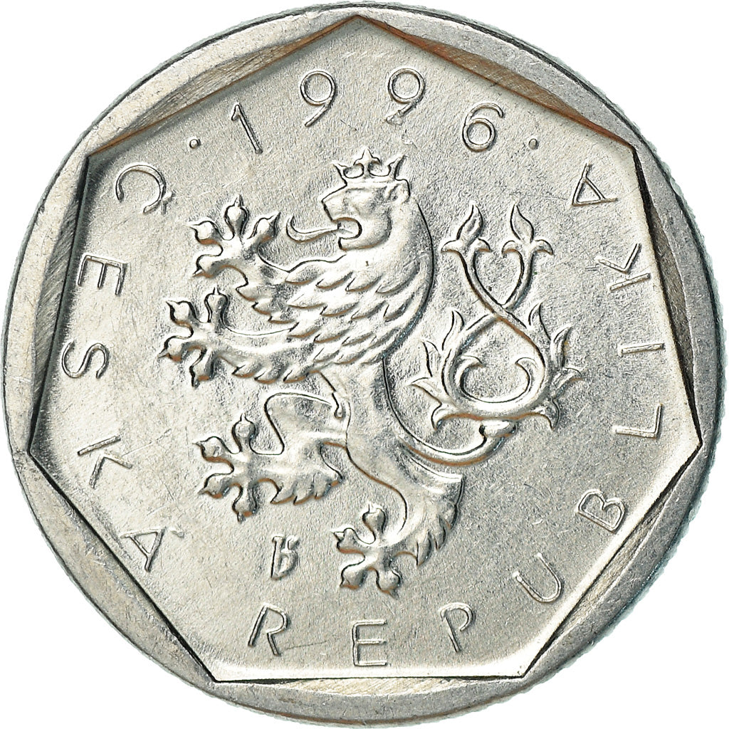 Coin, Czech Republic, 20 Haleru, 1996, MS(60-62), Aluminum, KM:2.1